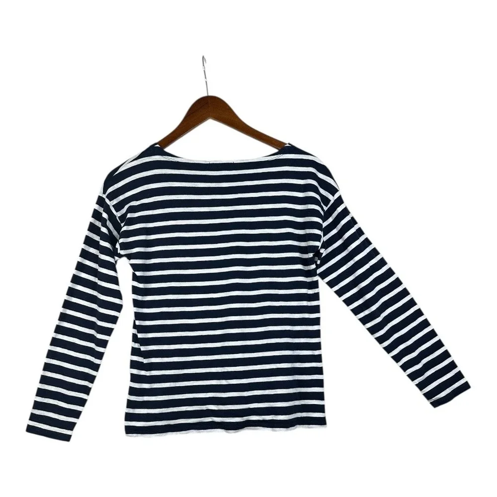 J. Crew Striped Sailor Pullover‎ Long Sleeve size XS Blue/White